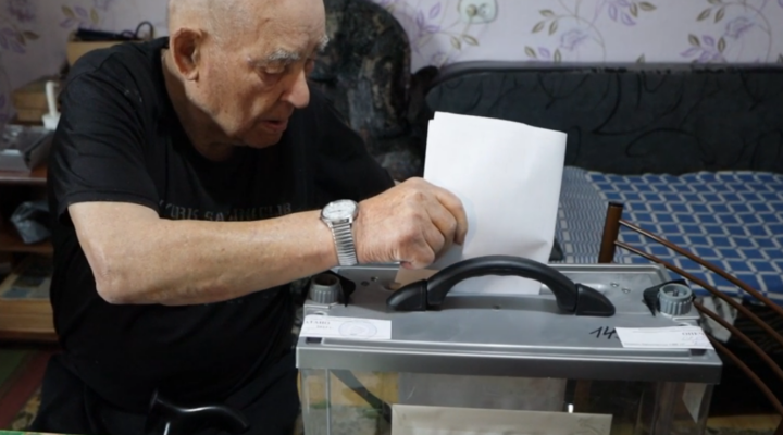 В Гурьевском округе ветеран ВОВ стал самым возрастным голосующим