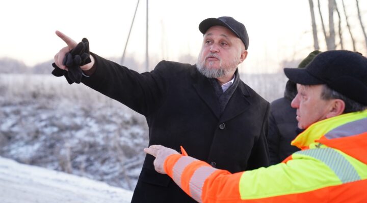 Первый за Уралом: Сергей Цивилев проинспектировал строительство экодука в Кузбассе
