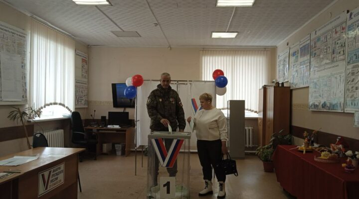 Жители Тяжинского округа активно голосуют на выборах президента России
